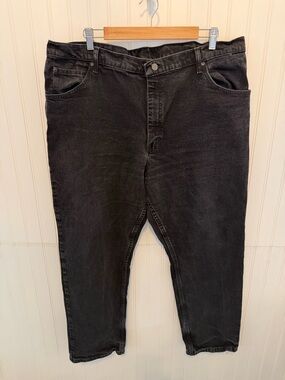 Wrangler Men's Black Straight Jeans